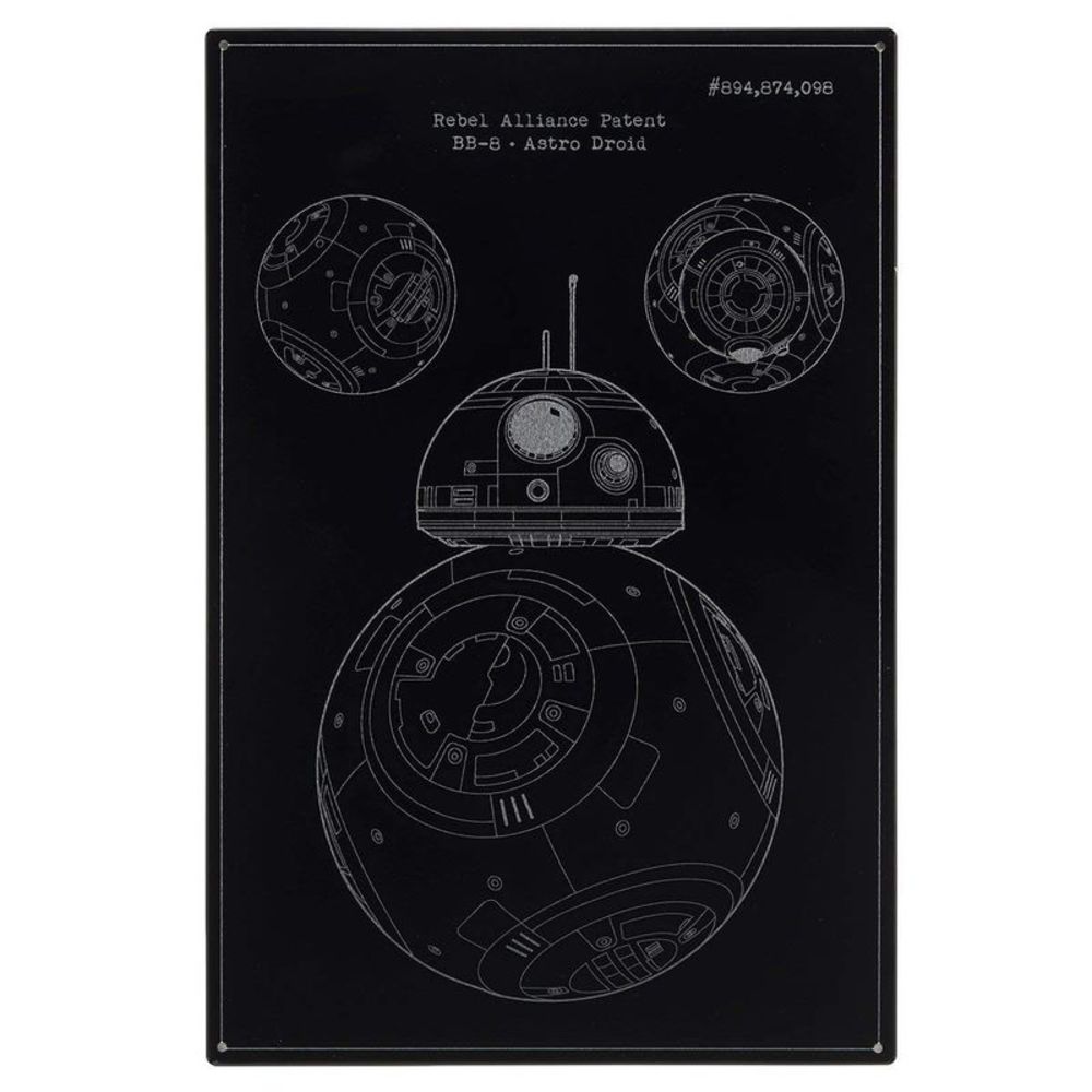 Star Wars BB-8 Screenprinted Heavy Tin Sign